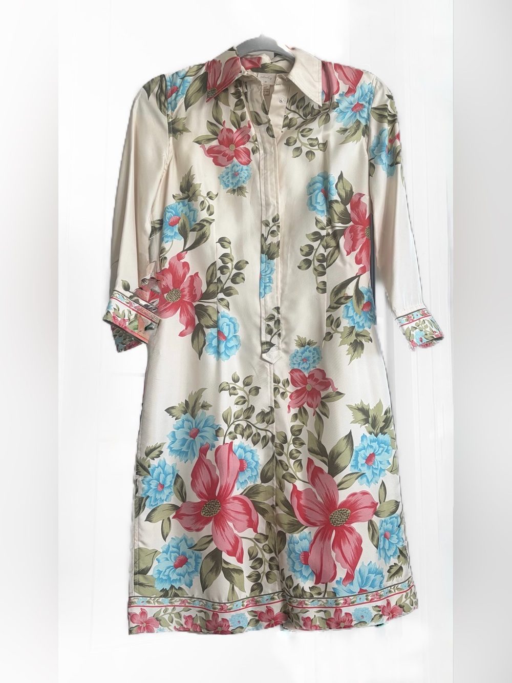 Plenty by Tracy Reese Silk Floral Button-Up Dress